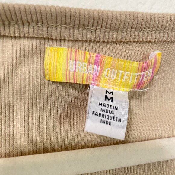 Urban Outfitters Leona Lace Bodice Top in Beige Size Medium - Picture 6 of 9